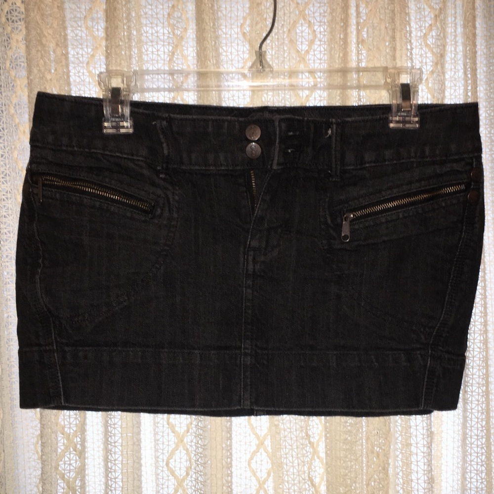 Denim mini skirt